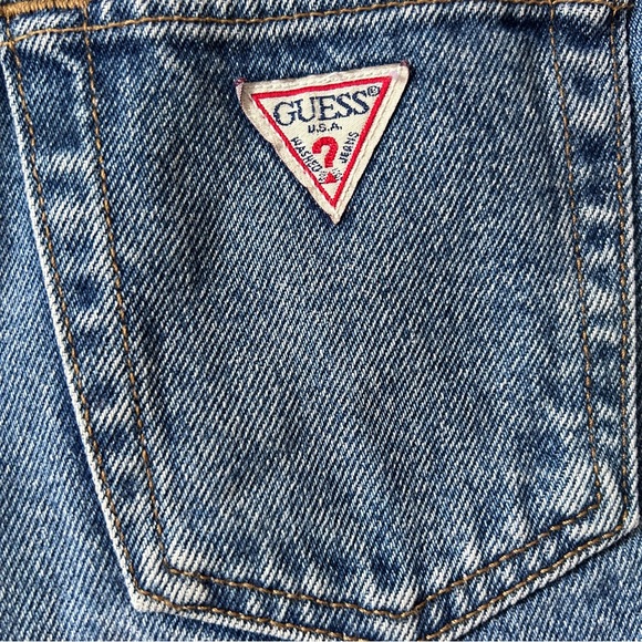 Guess cut off denim short girl high waist size 12 - Picture 5 of 7
